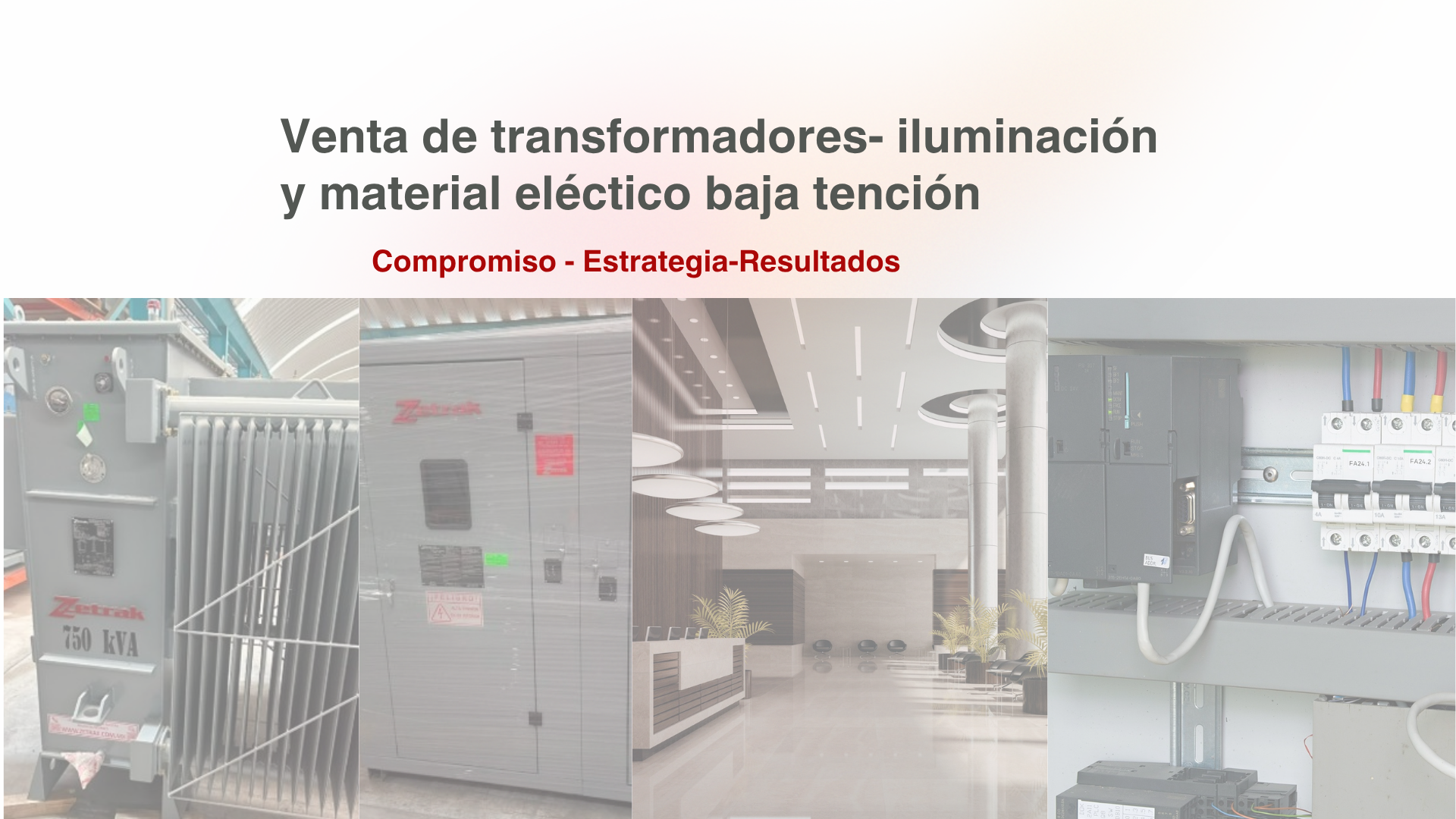 Venta e Transformadores- iluminación-Equipo Eléctrico